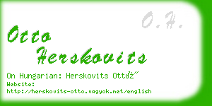 otto herskovits business card